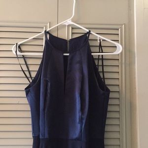 Long Midnight Blue Dress- Perfect for Bridesmaids!